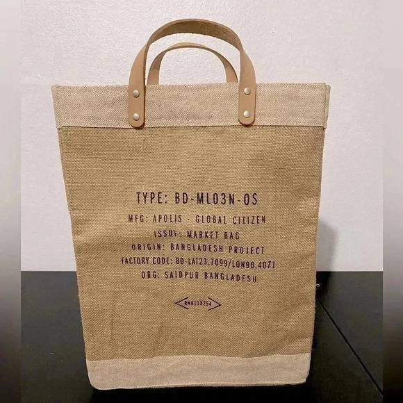 Apolis Global Citizen Market Tote Like New Austin Chicago Beach Scandi Girl - Picture 6 of 17